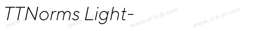 TTNorms Light字体转换